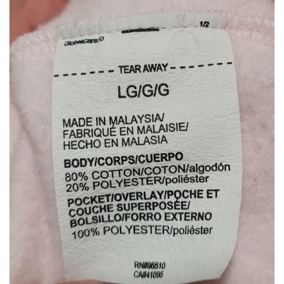 Under Armour Women Size Large Pink Loose Fit Rival Fleece Mesh Hoodie Athleisure - Picture 6 of 6